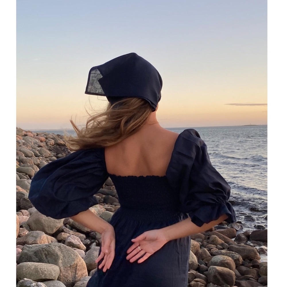NEW Sleeper Linen Bandana | Navy